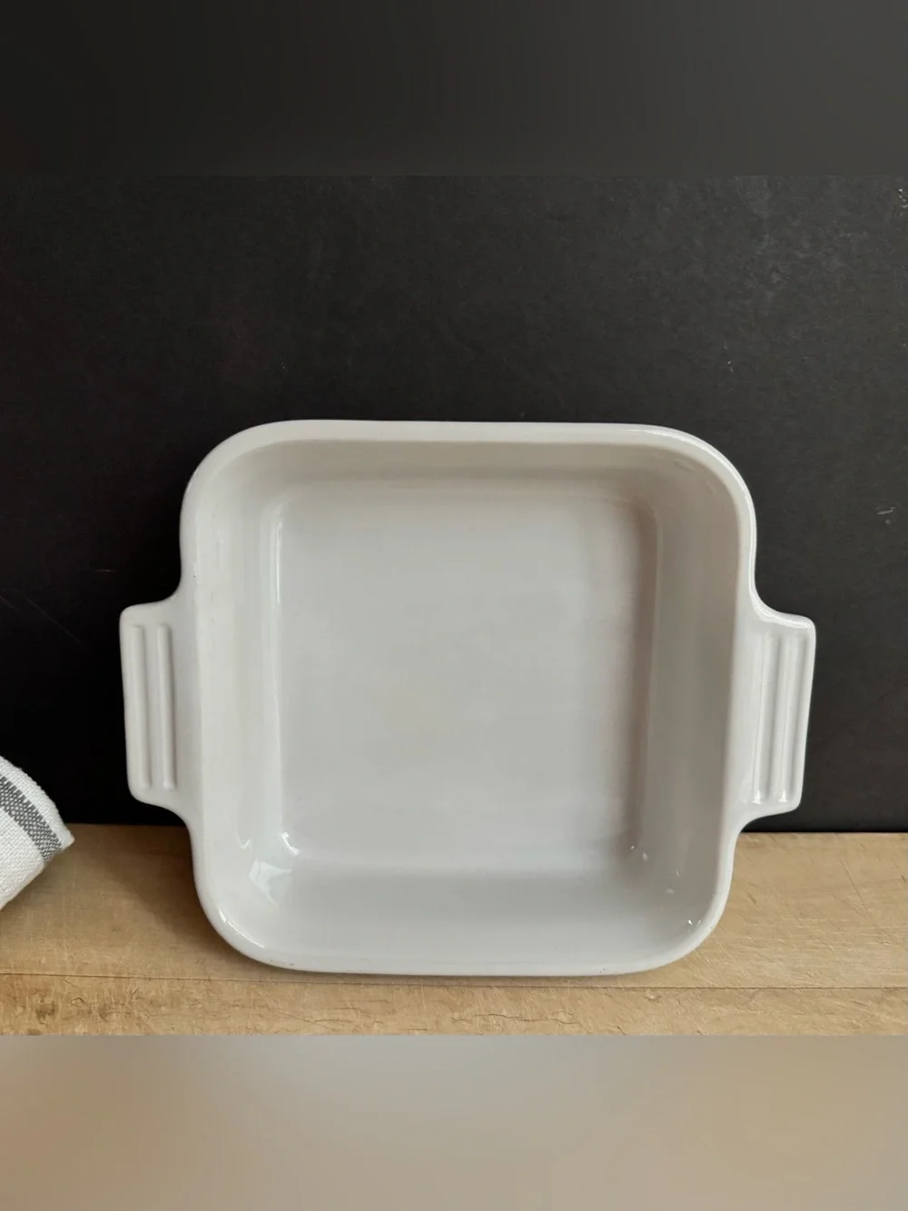 NEW Le Creuset 6” White Square Stoneware Baking Dish #17-24